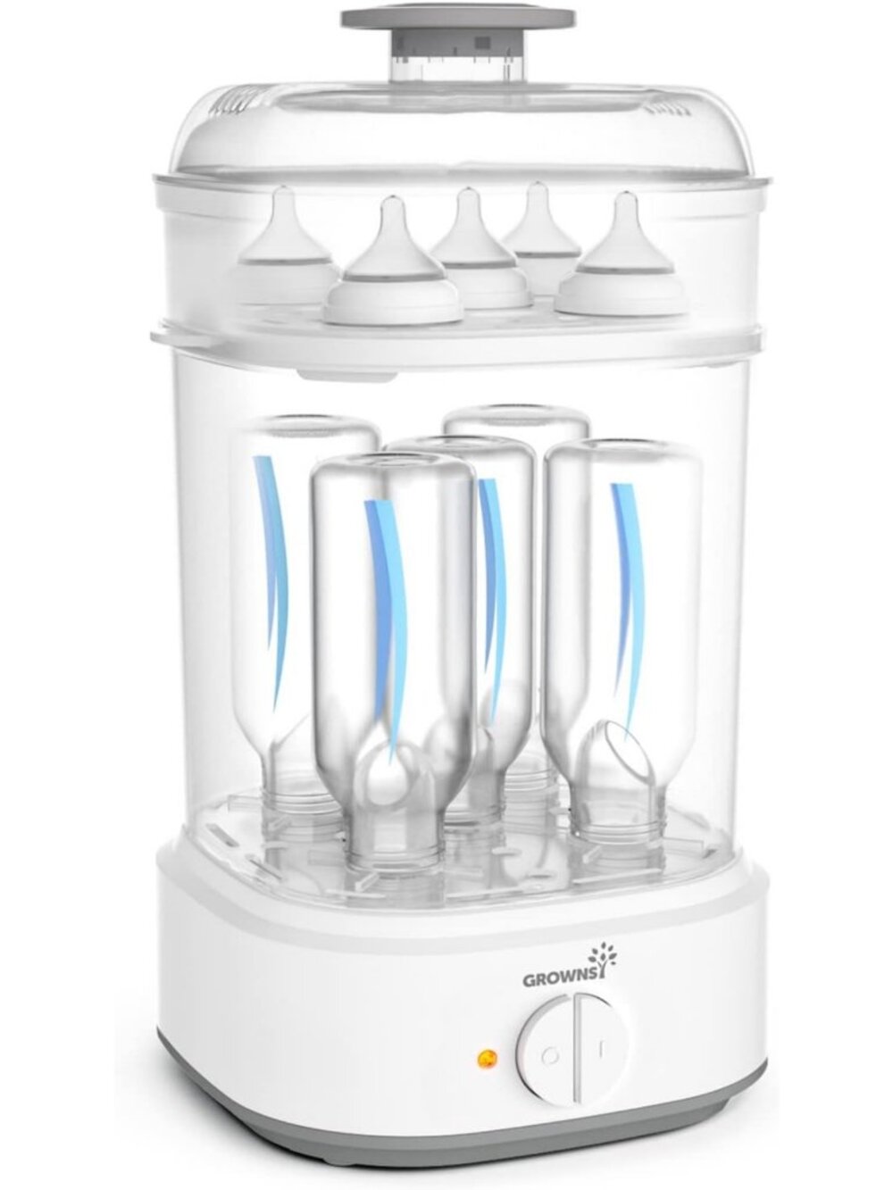 Electric Baby Bottle Sterilizer - Fast 8-Minute Sterilization, Fits 5 Bottles